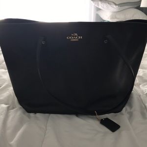 Coach leather tote
